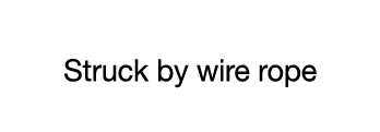 CASE 03  Struck by wire rope