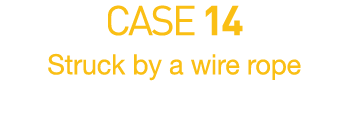 CASE 14  Struck by a wire rope