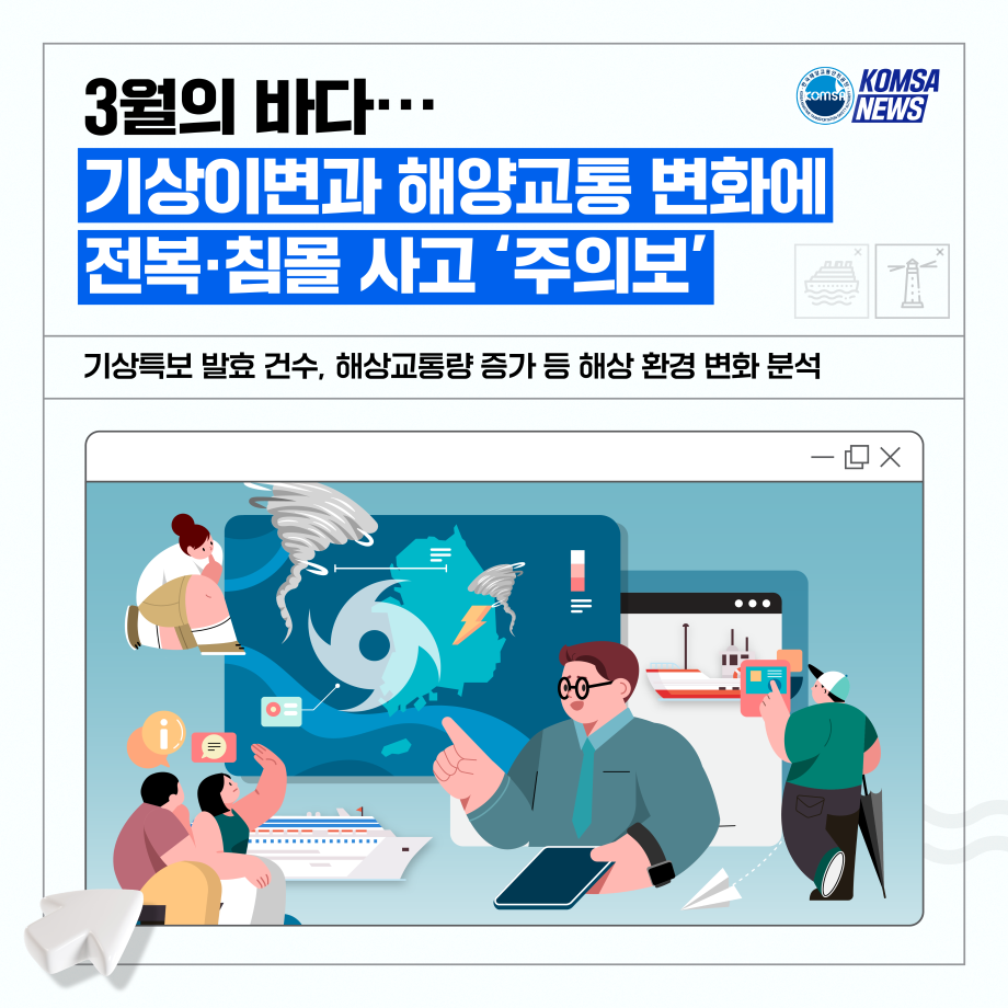 3월의 바다···기상이변과 해양교통 변화에 전복·침몰사고 '주의보' 이미지